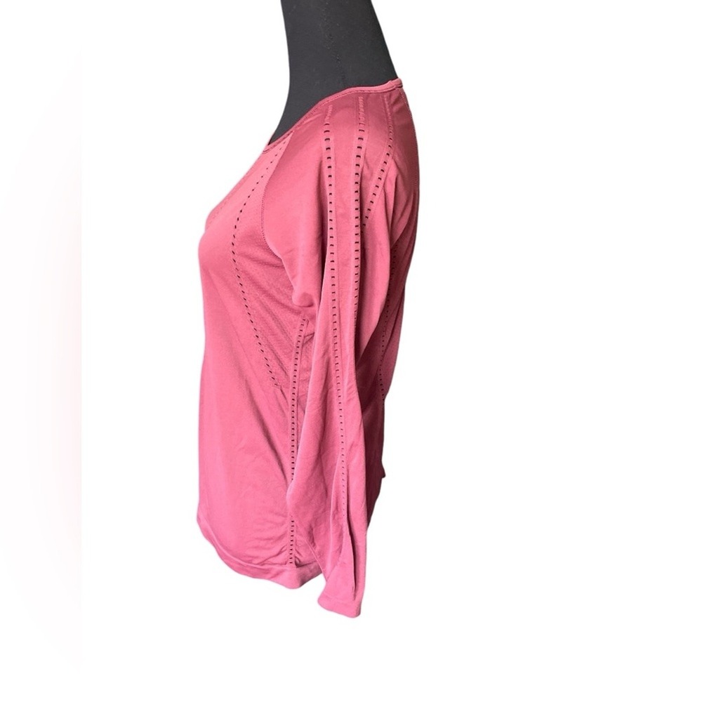Athleta Foothill Seamless Long Sleeve Top, Dark Garnet, Medium, Unstinkable - Picture 4 of 7